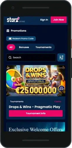 StarzSpins casino login